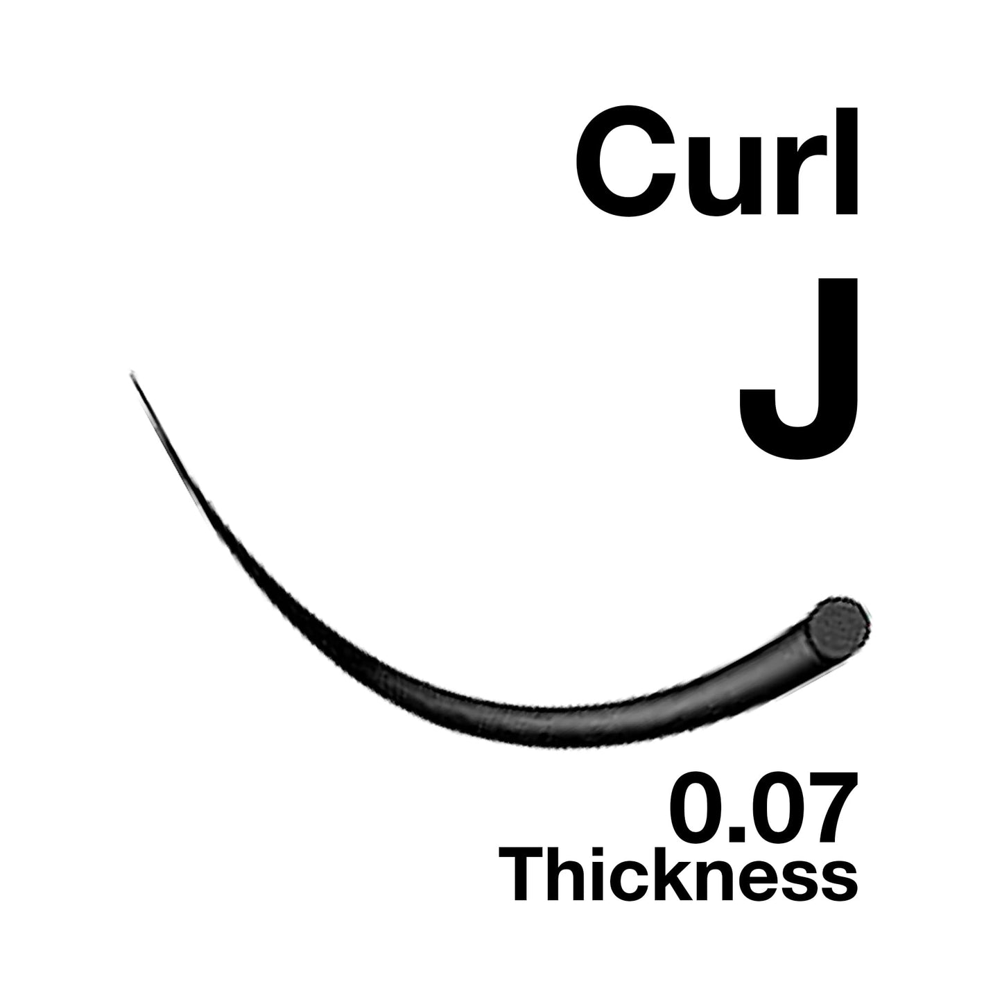 EMILYSTORES Lash Extensions 0.07mm Thickness J Curl Length 10mm Natural Looking Easy Fan Eye Lashes For Eyelash Extensions(0.07,
