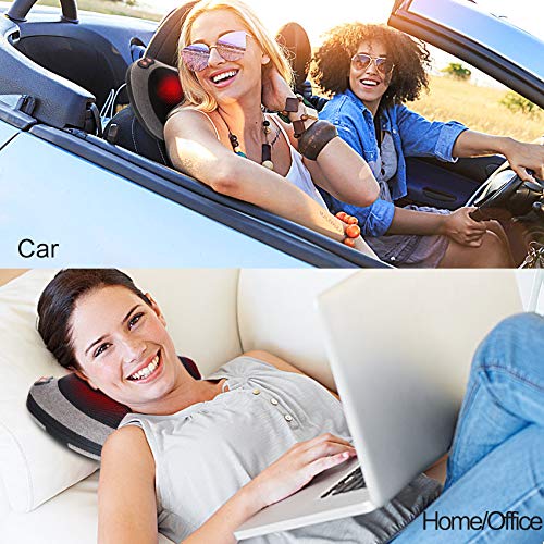 Papillon Shiatsu Back Massager with Heat, Deep Tissue Massage Pillow for Neck,Shoulder,Foot & Lower Back Pain Relief,Elect...