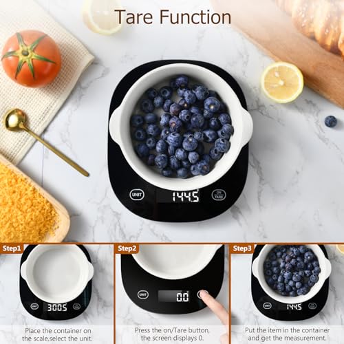Arboleaf Smart Food Kitchen Scale, 22lb Digital Food Scale with Nutritional Calculator, Smart Kitchen Weighing with App fo...
