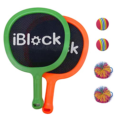 Smartwo Portable Paddles and Bouncy Balls Set for Kids or Adults’ Indoor Outdoor Activities, Sport Game for Beginner or In...