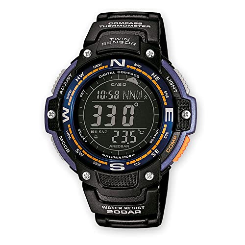 Casio SGW100 Series | Digital Watch & Compass | 200M WR | 100 SEC Stopwatch | Twin Sensor for Direction & Temperature | Lo...