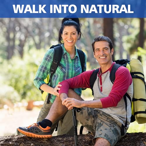 aiGear G2 Tactical Stick Hiking Walking Staff - Trekking Poles Outdoor Adjustable Hiking Stick for Camping Hiking 5 Tubes ...