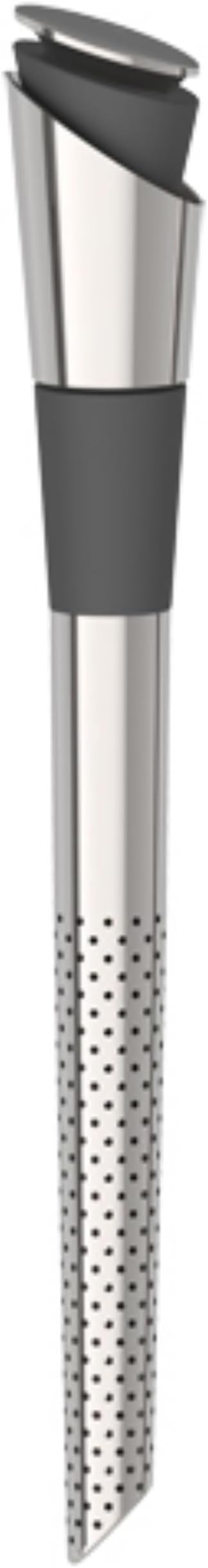 Host Wine Filter Pour Spout with Stopper, Stainless Steel Wine Purifier to Remove Histamines, Sulfite and Soften Tannins, Includes Stopper with Silicone Seal, Set of 1