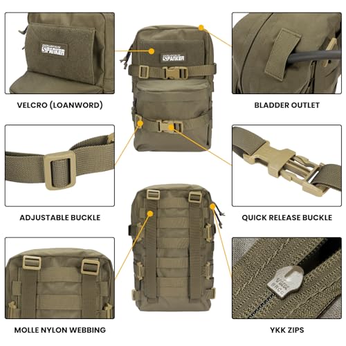 EXCELLENT ELITE SPANKER Tactical MOLLE Hydration Backpack Water Bladder Carrier Pack for Tactical Vest Backpack Plate Carrier