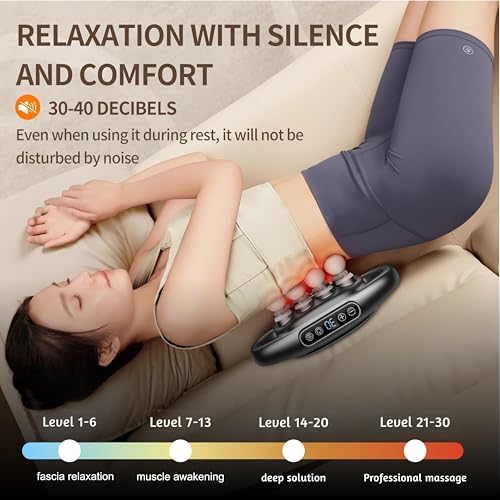 AROMAWAJD 16 Head Massage Gun Deep Tissue - 2026 Upgraded 16-Drive Back Muscle Massager with 3 Modes & 30 Intensities, Por...