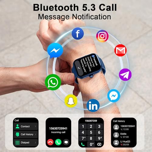 Smart Watch (Answer/Make Call), 1.96" HD Smartwatch for Women, 2025 Fitness Watch with 112+ Sport Mode/Pedometer/Calories/...