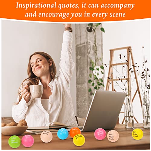 Aoriher 60 Pcs Motivational Stress Balls Quotes Inspirational Funny Colorful Foam Balls Hand Exercise Stress Relief Gifts ...