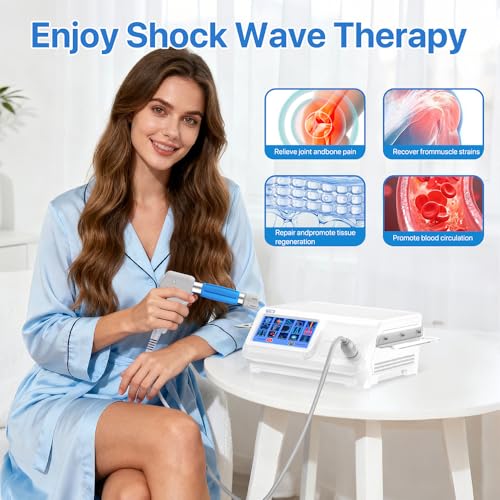 Kalecope 2026 upgraded Shockwave Therapy Machine Extracorporeal Physiotherapy Device for Pain Relief Deep Tissue Massager ...