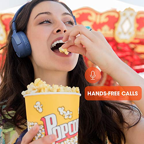 JBL Tune 510BT - Bluetooth headphones with up to 40 hours battery, microphone for call, foldable and comfortable, Android ...