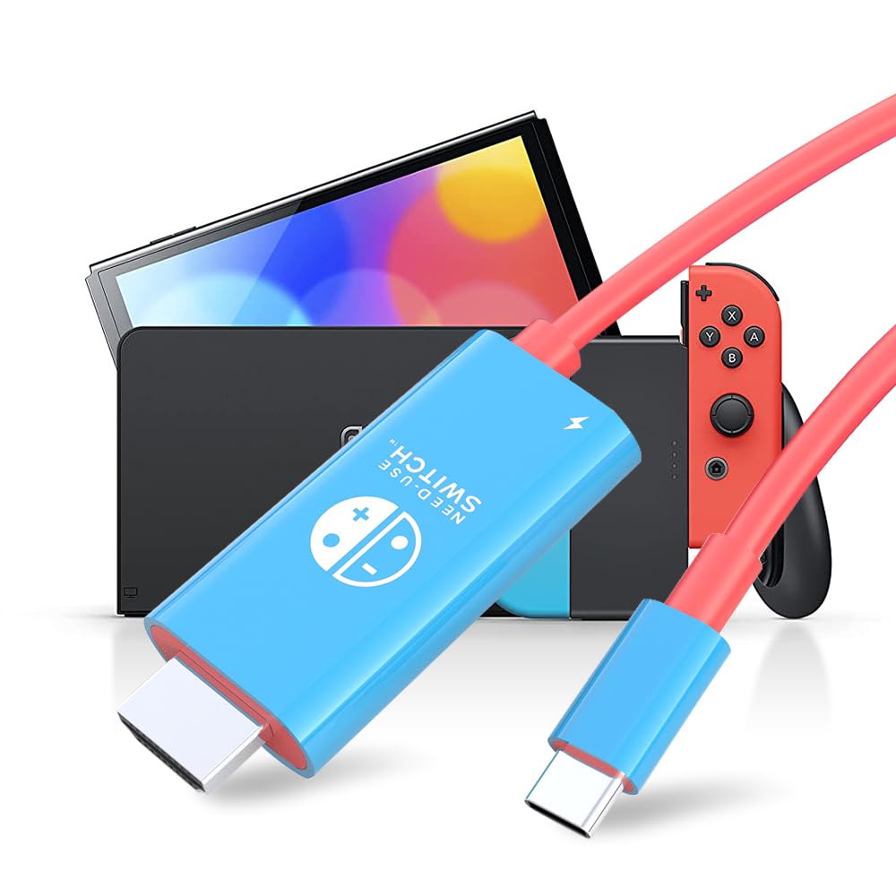 Switch Dock For Nintendo Switch Dock/Nintendo Switch Oled Dock, 6Ft Switch Tv Dock, Steam Deck Dock Cable With 4K/1080P Hdmi Ada