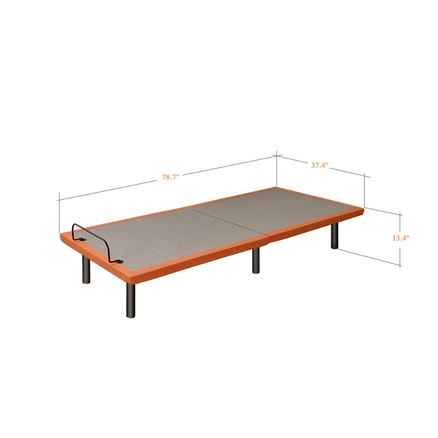 ESHINE Adjustable Bed Frame - Electric Bed Base with Massage, Wireless Remote, Ergonomic Foot&Head Incline, Zero Gravity, Dual USB Ports, Under Bed Light, Twin XL, 3000 Series
