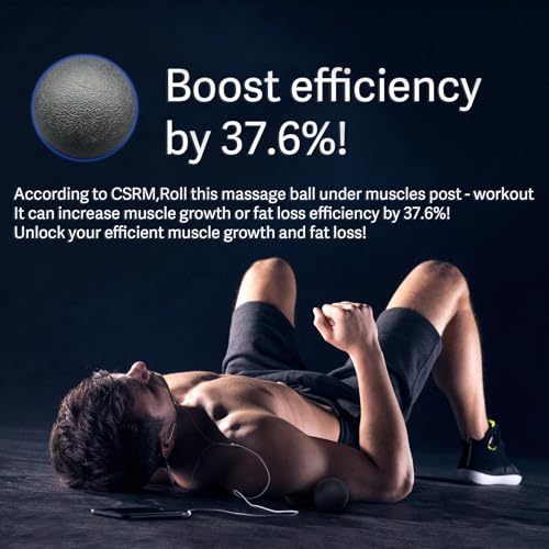 Plantar Fasciitis Relief Massage Ball – Lacrosse Ball, Foot Massage Roller & Myofascial Release Ball for Foot Pain, Trigge...
