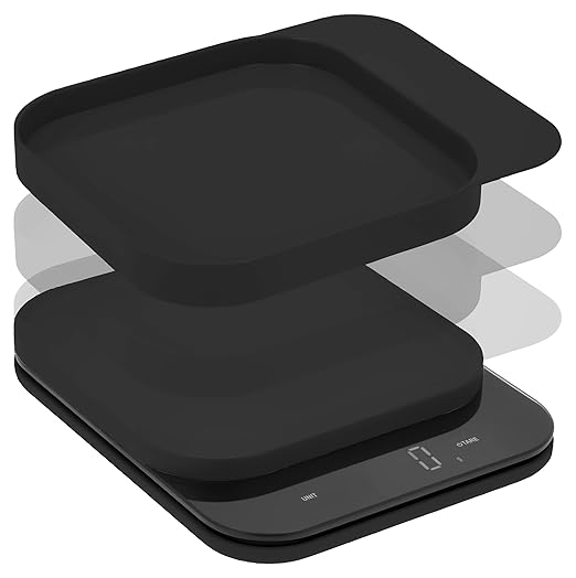 Rosti Mensura Kitchen Scale Accurate Measurements Made Effortless - Experience Precision Cooking with Battery - Powered Convenience - Requires 3 AAA Batteries for Reliable Performance (Black)