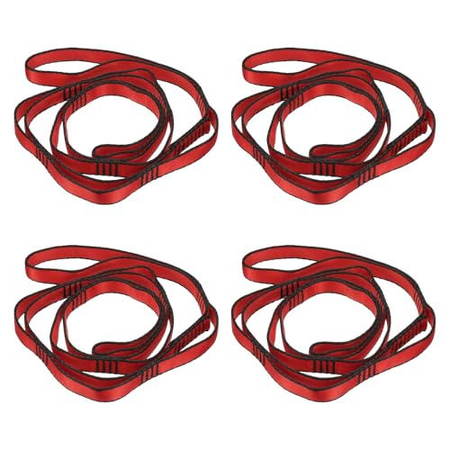 PATIKIL Daisy Chain Straps, Strong Climbing Strap Adjustable Nylon Chain Sling with Loops for Aerial Yoga Hammock Swing