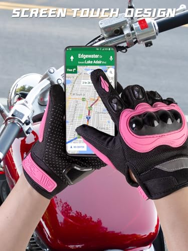 COFIT Breathable Mesh Motorcycle Gloves, Touchscreen Protective Motorbike Gloves for Men and Women BMX ATV MTB Riding, Roa...