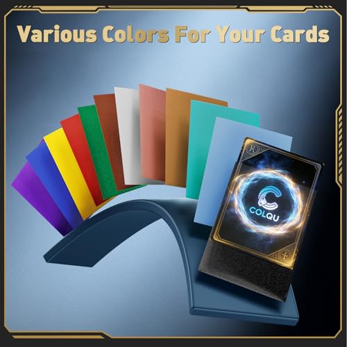 500ct Matte Card Sleeves, 5 Colors Card Sleeves fits MTG, TCG Cards Sleeve, Deck Sleeve Protectors for Baseball, Sports, T...
