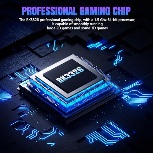 R36MAX Retro Gaming Console, Built-in 64G TF Card, Open Source Linux System, Support 23＋Mainstream Emulator Games & 18000+ Classic Games, 4.0-in 4k HD IPS Screen Video Player, 4000mAh Battery(Black)