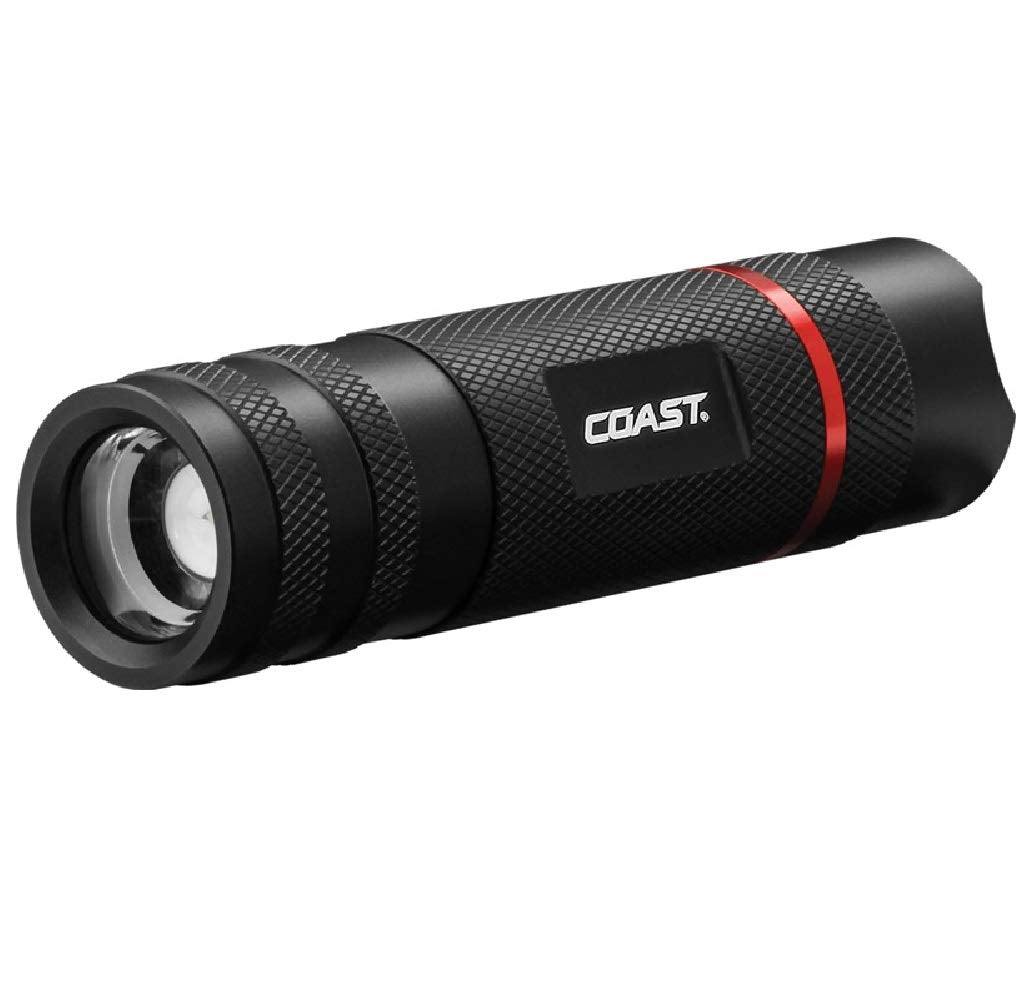 Coast G29 370 Lumen Led Flashlight, Black Aluminum, Model 21664, Batteries Included