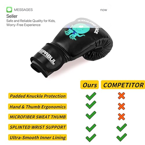 SAEEPABUL Upgrade Kids Boxing Gloves for 3-8 Year Boys and Girls, Toddler Boxing Gloves for Kids Training, Boxing Gloves K...