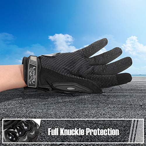 COFIT Motorcycle Gloves for Men and Women, Full Finger Touchscreen Motorbike Gloves for BMX ATV MTB Riding, Road Racing, C...