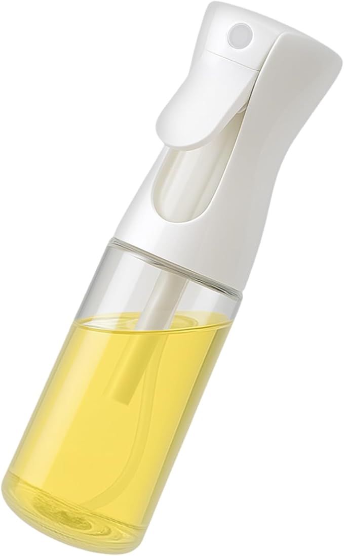 TRUSTONIX-Glass Oil Spray Bottle for Cooking, Baking & Grilling | Mister Oil Sprayer with Fine Mist | Refillable Cooking Oil Spray Bottle for Air Fryer & Salad | Leakproof | Lightweight | 6.7 ounce