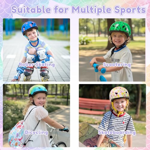 Gingili Life Toddler Bike Helmet with Gloves and Backpack Set, 3 Sizes for Baby Infant to Kids Ages 1-3 3-5 5-8+, Adjustab...