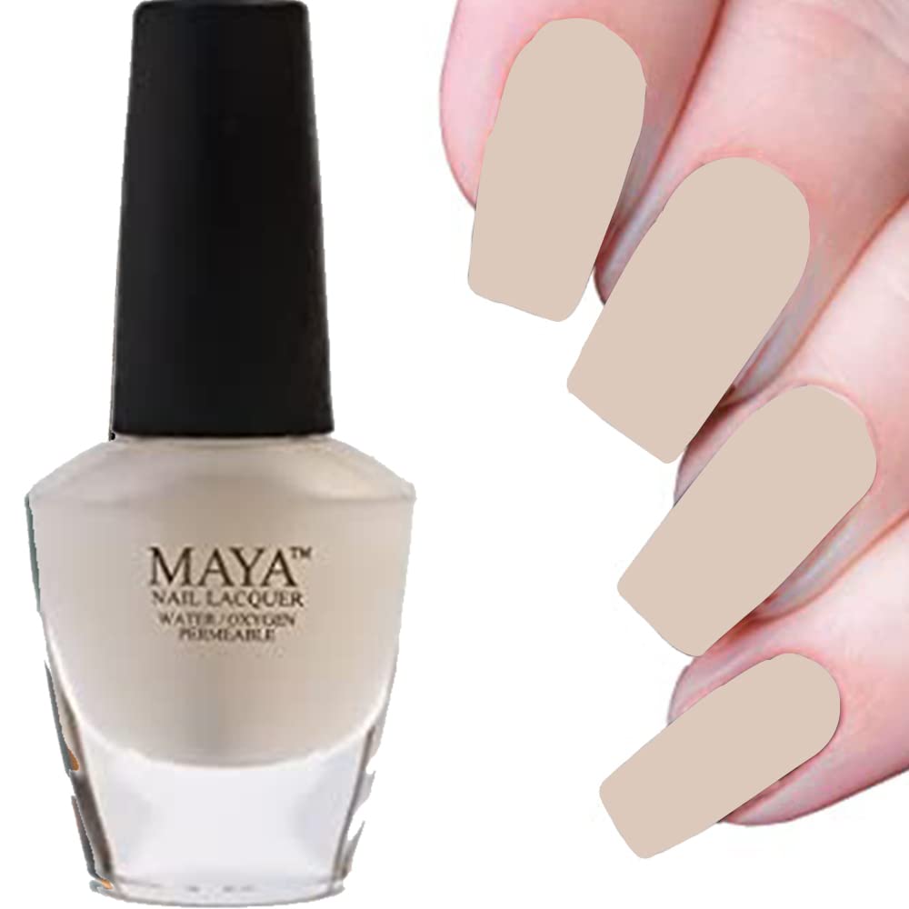MAYA Nail Lacquer (Matte Top Coat). Breathable, Made in the USA, and 9-FREE