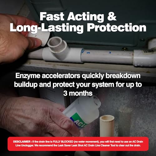 AC Line AC Drain Line Cleaner - 6 Pack / 18 Month Supply - Cleans HVAC drain lines, cleaner, condensate lines, fountain dr...