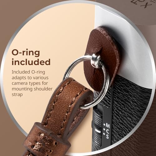 SMALLRIG Universal Leather Camera Neck Shoulder Strap for DSLR, Adjustable 100 to 110cm (39 to 43in), Max Load 10kg (22lb)