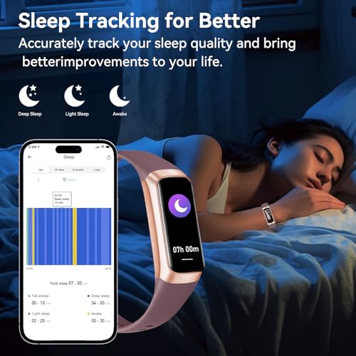 YANFITT Fitness Tracker Smart Watch for Men Women, Heart Rate Blood Oxygen Sleep Monitor, 20+ Sports Modes, Step Activity ...