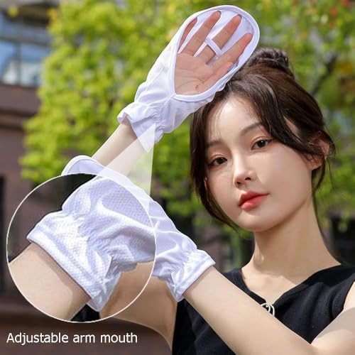 OULIGET Hand Sun Protection Gloves for Women Loose Fit,UV Protector Breathable Comfortable Fingerless Gloves for Women Men...