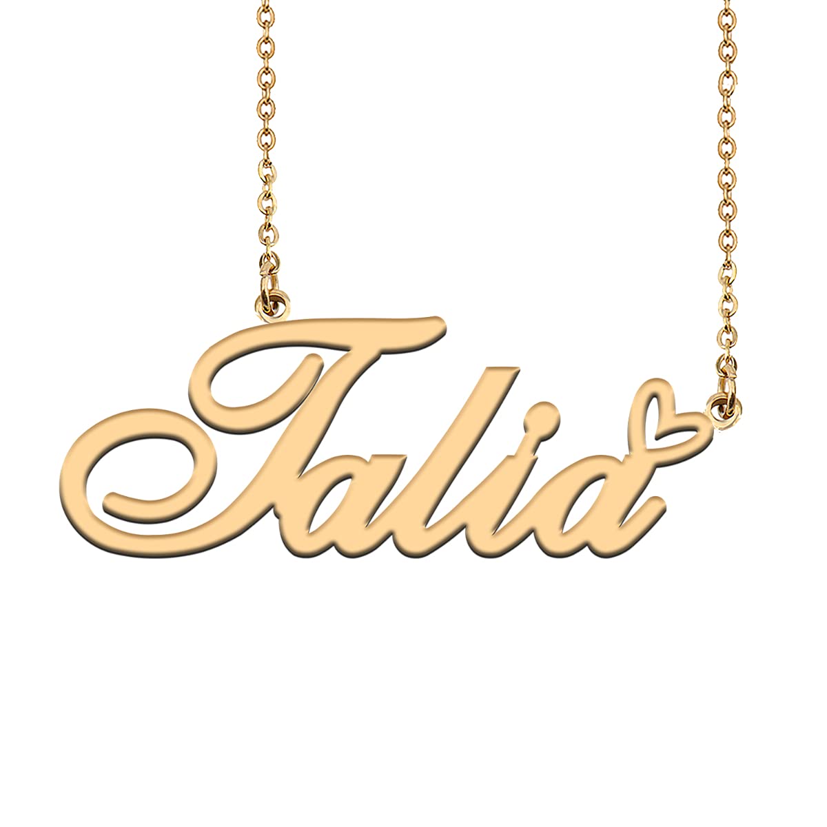 HUAN XUN Custom Gold Plated Talia Necklace Personalized Name Necklace for Women Choker Jewelry Gift