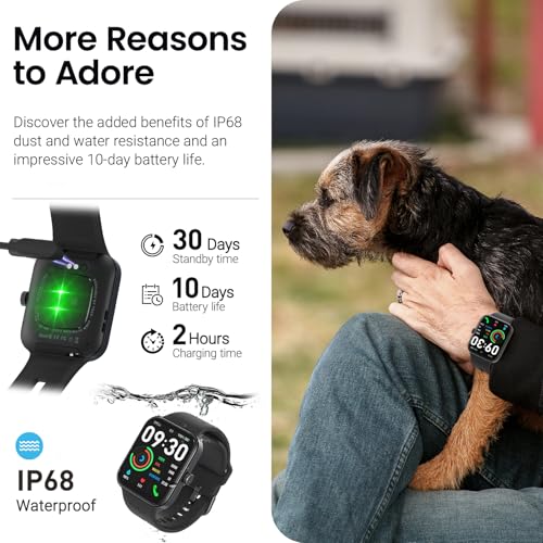 TOZO AMOLED S4 AcuFit One Smart Watch 1.78" Ultra-Clear Screen for Men Women, Call/Answer Fitness Tracker, Sleep Monitor I...