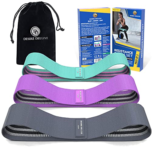 Desire Deluxe Resistance Band Exercise Workout Equipment Bands Set for Working Out Physical Therapy - Men & Women Elastic ...