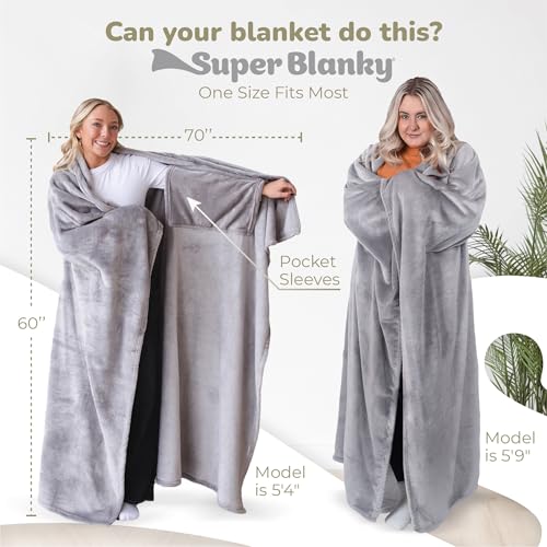 Super Blanky Wearable Blankets for Women, Adult Wearable Blanket Men, Valentine's Day Gifts for Her, Wife Birthday Gift Ideas