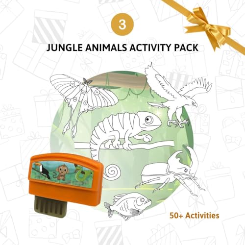 Smart Sketcher 2.0 Drawing Projector Set, 4-in-1 Bundle with Jungle & Ocean Packs, 180+ Activities, Educational Art Toy, B...
