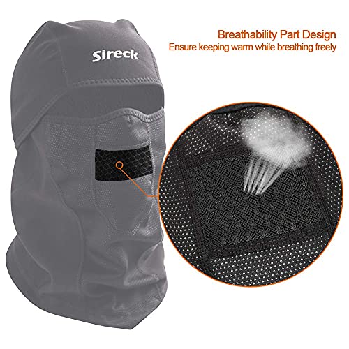 Sireck Cold Weather Balaclava Ski Mask, Water Resistant and Windproof Fleece Thermal Face Mask, Cycling Motorcycle Neck Wa...