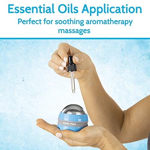 Arctic Flex Cold Massage Roller Ball (2 Pack) - Cryoball Massage Hand Ice Ball - Sore Muscle Cold Therapy - Deep Tissue De...