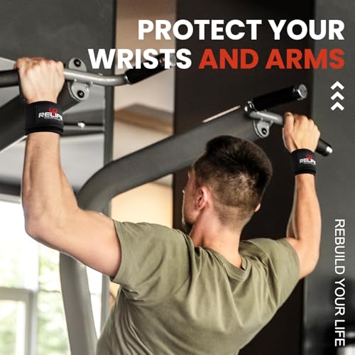 RELIFE REBUILD YOUR LIFE Lifting Hooks for Men and Women(Pair), Pull Up Straps, Gym Reapers Lifting Wrist Grips, Heavy Pow...