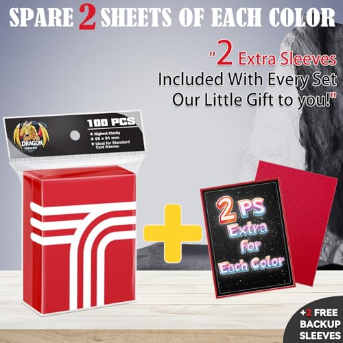 Toyopeny 600 and 12 Matte Card Sleeves - 6 Colors Premium Card Protectors for TCG, Sports Cards, Magic & Collectibles Aci...