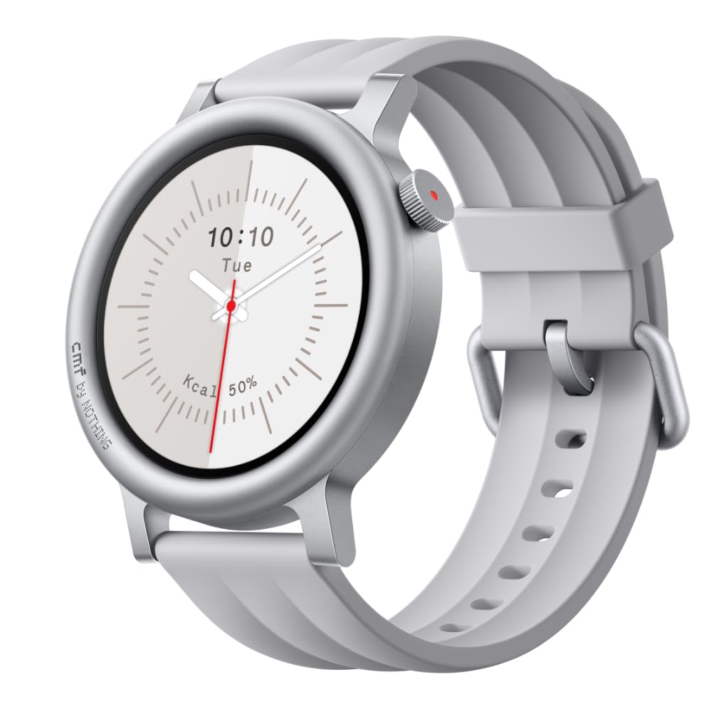 CMF Watch 3 Pro Smart Watch for Men Women, Bluetooth Call AI Smartwatch with Energy Score, Heart Rate Tracking, Sleep Monitor, GPS & 130+ Sport Modes, Fitness Tracker for Android iOS, IP68 Light Grey