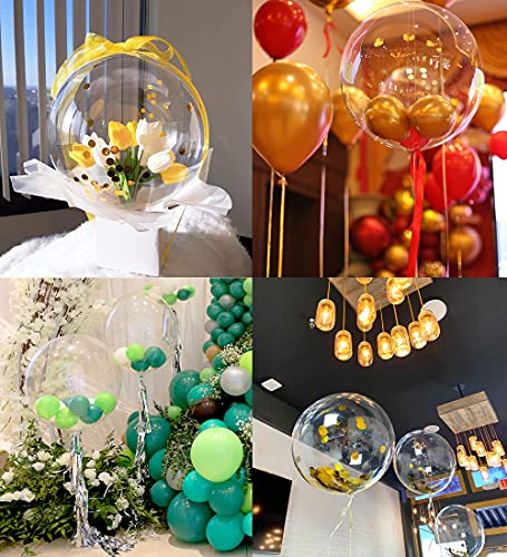 20 Inch Bobo Balloons Bubble Balloons, 20 Pcs Clear Bobo Balloon, Large Transparent Bubble Balloon for Christmas Wedding B...