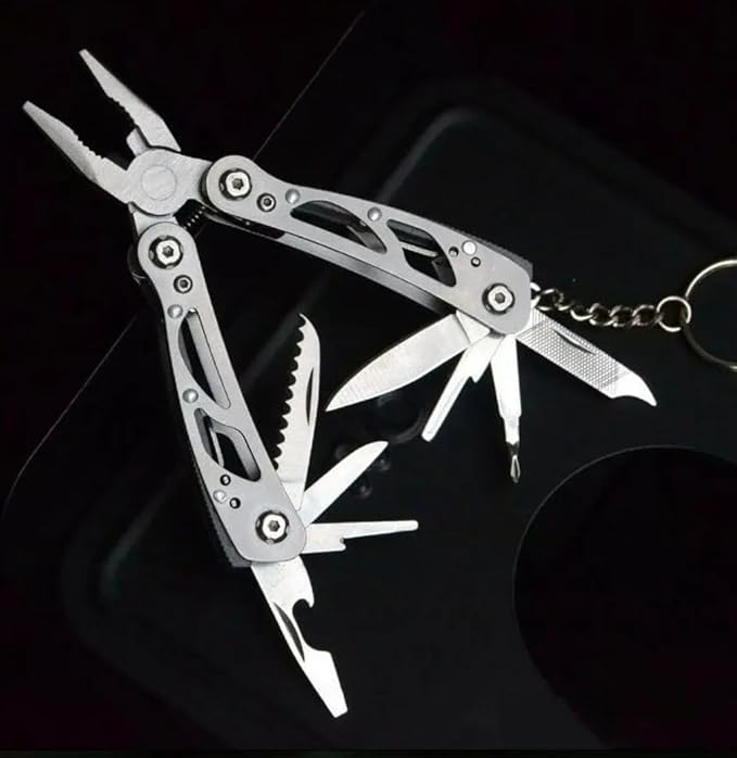 Multitool, 18-in-1 Stainless Steel Multi Tool Pliers with Self-Locking, Pocket Knife, Nylon Sheath, Professional (EDC) Multi-Tool for Survival, Camping, Hiking, and Hunting, Gifts for Men