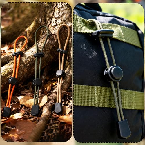 6 Pcs Hiking Pole Holders, Three Colors Portable Trekking Climbing Stick Backpack Elastic Straps for Trekking Poles Walkin...