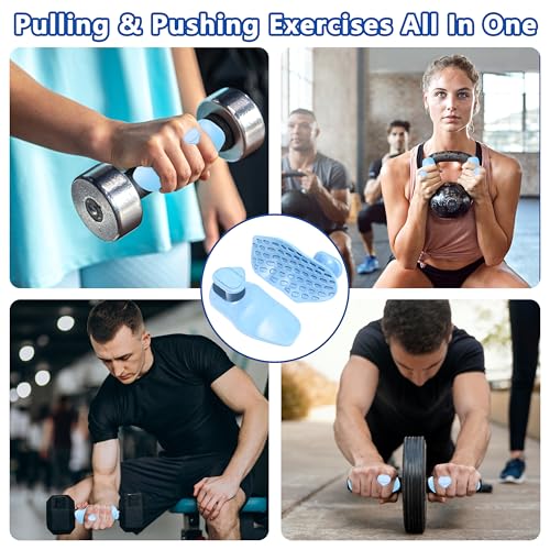 Epritliber Silicone Gym Grips for Weight Lifting,Workout Gloves for Women Men Alternative,Anti Slip Gym Workout Grip,Rubbe...