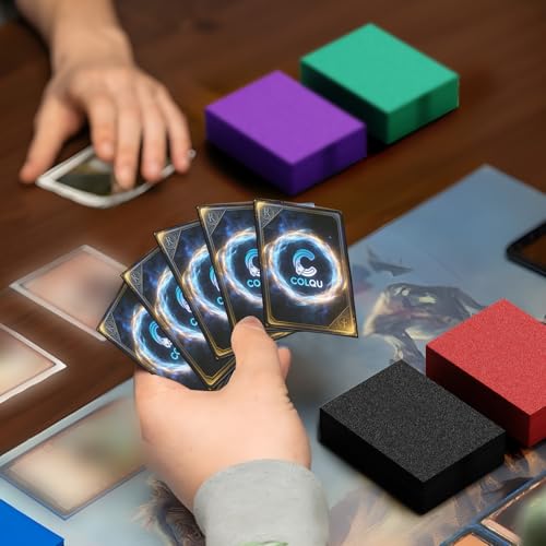 500ct Matte Card Sleeves, 5 Colors Card Sleeves fits MTG, TCG Cards Sleeve, Deck Sleeve Protectors for Baseball, Sports, T...