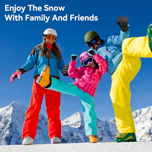 Pnosnesy Ski Gloves,Snow Gloves,Waterproof Cold Weather Winter Gloves for Parent Boys Girls- Cycling, Driving, Running