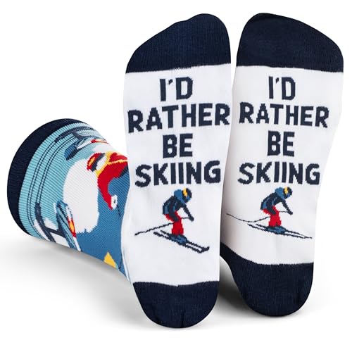 Lavley Ski Socks - Funny socks for skiers and snowboarders - Unisex novelty gift - Great for birthdays or holidays