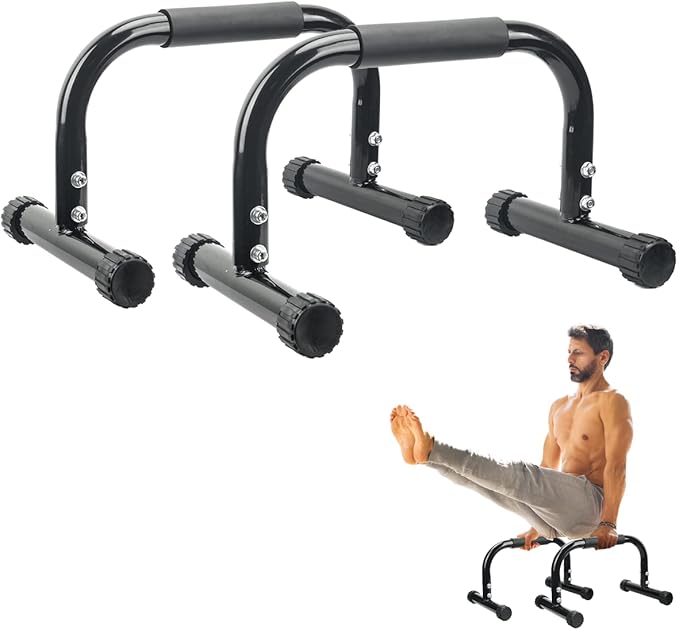 AmazeFan Parallettes Bars, Push Up Bars Strength Training For Handstands, Full Planche & Dips, Calisthenic, Gymnastic, [1...