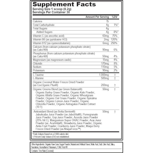 Evlution Nutrition HYDRAMINO Complete Hydration Multiplier, All 6 Electrolytes, Vitamin C & B, Fluid Boosting Aminos, Coco...
